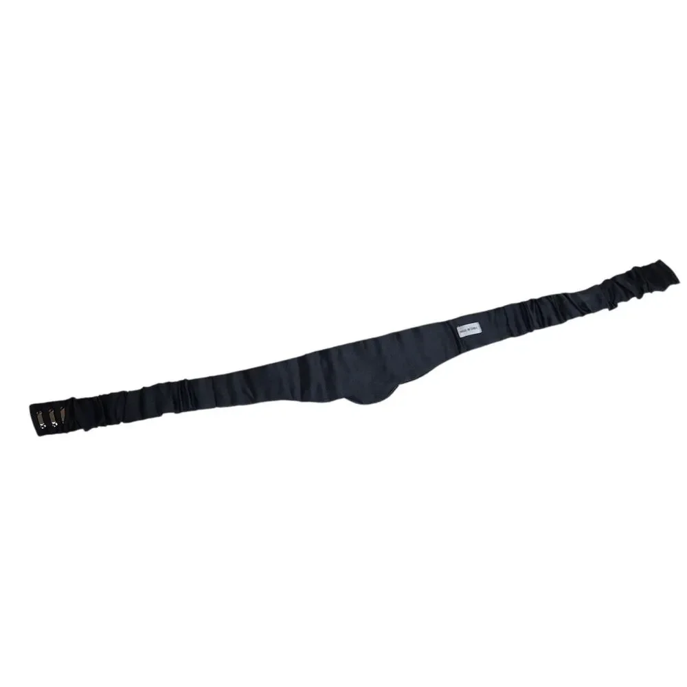 Art Deco Style Black Sequin Statement Cummerbund Belt Elasticized Retro Glam OS